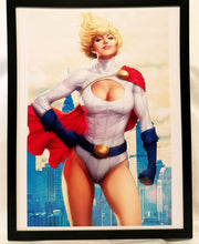 Load image into Gallery viewer, Power Girl by Stanley Artgerm Lau FRAMED 12x16 Art Print DC Comics Poster