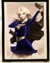 Load image into Gallery viewer, Supergirl by Stanley Artgerm Lau FRAMED 12x16 Art Print DC Comics Poster