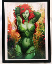 Load image into Gallery viewer, Poison Ivy by Stanley Artgerm Lau FRAMED 12x16 Art Print DC Comics Poster