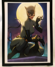 Load image into Gallery viewer, Catwoman by Stanley Artgerm Lau FRAMED 12x16 Art Print DC Comics Poster