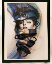 Load image into Gallery viewer, Catwoman Batman by Stanley Artgerm Lau FRAMED 12x16 Art Print DC Comics Poster