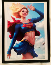 Load image into Gallery viewer, Supergirl by Stanley Artgerm Lau FRAMED 12x16 Art Print DC Comics Poster