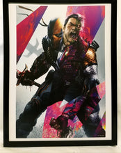 Load image into Gallery viewer, Two-Face vs. Deathstroke by Francesco Mattina FRAMED 12x16 Art Print DC Comics Poster