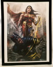 Load image into Gallery viewer, Wonder Woman Batman DCeased by Lucio Parrillo FRAMED 12x16 Art Print Poster DC Comics