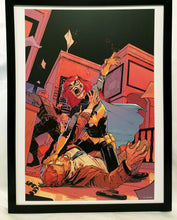 Load image into Gallery viewer, Gordon vs. Batgirl Zombie DCeased by Javi Fernandez FRAMED 12x16 Art Print Poster DC Comics