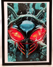 Load image into Gallery viewer, Black Manta vs. Aquaman & Mera by Ryan Sook FRAMED 12x16 Art Print DC Comics Poster