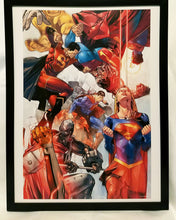 Load image into Gallery viewer, Superman Family Supergirl by Clay Mann FRAMED 12x16 Art Print Poster DC Comics