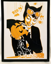 Load image into Gallery viewer, Catwoman Halloween by Joshua Middleton FRAMED 12x16 Art Print Poster DC Comics