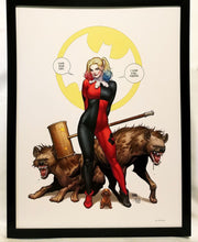 Load image into Gallery viewer, Harley Quinn 12x16 by Frank Cho FRAMED 12x16 Art Print DC Comics Poster