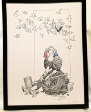 Load image into Gallery viewer, Harley Quinn B&W by Frank Cho FRAMED 12x16 Art Print DC Comics Poster