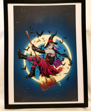 Load image into Gallery viewer, Harley Quinn Halloween by Frank Cho FRAMED 12x16 Art Print DC Comics Poster
