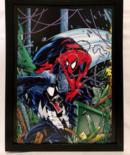 Load image into Gallery viewer, Spider-Man vs. Venom by Todd McFarlane FRAMED 9x12 Art Print Marvel Comics Poster