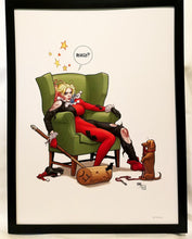 Load image into Gallery viewer, Harley Quinn by Frank Cho FRAMED 12x16 Art Print DC Comics Poster