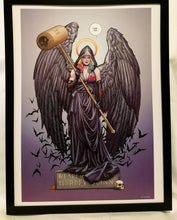 Load image into Gallery viewer, Harley Quinn Reaper of Death by Frank Cho FRAMED 12x16 Art Print DC Comics Poster