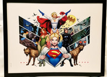 Load image into Gallery viewer, Harley Quinn, Poison Ivy, Power Girl by Frank Cho FRAMED 12x16 Art Print DC Comics Poster