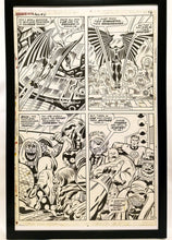 Load image into Gallery viewer, Fantastic Four Annual #6 pg. 13 by Jack Kirby 11x17 FRAMED Original Art Poster Marvel Comics