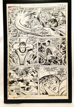 Load image into Gallery viewer, Fantastic Four Annual #6 pg. 14 by Jack Kirby 11x17 FRAMED Original Art Poster Marvel Comics