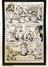 Load image into Gallery viewer, Fantastic Four #71 pg. 20 by Jack Kirby 11x17 FRAMED Original Art Poster Marvel Comics