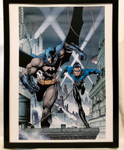 Load image into Gallery viewer, Batman & Nightwing by Jim Lee FRAMED 12x16 Art Print DC Comics Poster