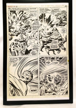 Load image into Gallery viewer, Fantastic Four Annual #6 pg. 38 by Jack Kirby 11x17 FRAMED Original Art Poster Marvel Comics