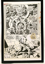 Load image into Gallery viewer, Fantastic Four Annual #6 pg. 17 by Jack Kirby 11x17 FRAMED Original Art Poster Marvel Comics