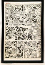 Load image into Gallery viewer, Fantastic Four Annual #6 pg. 28 by Jack Kirby 11x17 FRAMED Original Art Poster Marvel Comics
