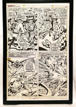 Load image into Gallery viewer, Fantastic Four Annual #6 pg. 3 by Jack Kirby 11x17 FRAMED Original Art Poster Marvel Comics