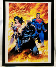 Load image into Gallery viewer, Batman Wonder Woman Superman by Jim Lee FRAMED 12x16 Art Print DC Comics Poster