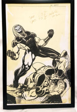 Load image into Gallery viewer, Captain Marvel #34 by Jim Starlin 11x17 FRAMED Original Art Poster Comics