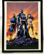 Load image into Gallery viewer, Batman Wonder Woman Superman by Jim Lee FRAMED 12x16 Art Print DC Comics Poster