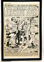 Load image into Gallery viewer, Fantastic Four #94 pg. 1 by Jack Kirby 11x17 FRAMED Original Art Poster Marvel Comics