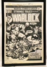 Load image into Gallery viewer, Strange Tales #181 by Jim Starlin 11x17 FRAMED Original Art Poster Marvel Comics
