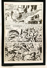 Load image into Gallery viewer, Fantastic Four Annual #6 pg. 21 by Jack Kirby 11x17 FRAMED Original Art Poster Marvel Comics