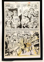 Load image into Gallery viewer, Fantastic Four Annual #6 pg. 47 by Jack Kirby 11x17 FRAMED Original Art Poster Marvel Comics