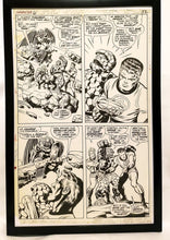 Load image into Gallery viewer, Fantastic Four Annual #6 pg. 40 by Jack Kirby 11x17 FRAMED Original Art Poster Marvel Comics