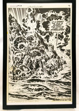 Load image into Gallery viewer, Fantastic Four #98 pg. 6 by Jack Kirby 11x17 FRAMED Original Art Poster Marvel Comics