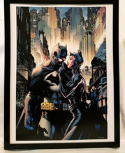 Load image into Gallery viewer, Batman & Catwoman by Jim Lee FRAMED 12x16 Art Print DC Comics Poster