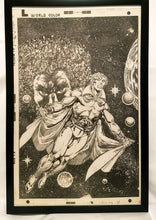 Load image into Gallery viewer, Warlock #9 by Jim Starlin 11x17 FRAMED Original Art Poster Marvel Comics