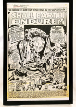 Load image into Gallery viewer, Fantastic Four #77 pg. 1 by Jack Kirby 11x17 FRAMED Original Art Poster Marvel Comics
