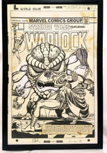 Load image into Gallery viewer, Strange Tales #180 by Jim Starlin 11x17 FRAMED Original Art Poster Marvel Comics