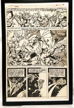 Load image into Gallery viewer, Marvel Two-In-One Annual #2 pg. 2 by Jim Starlin 11x17 FRAMED Original Art Poster Comics