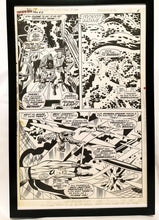 Load image into Gallery viewer, Fantastic Four Annual #6 pg. 5 by Jack Kirby 11x17 FRAMED Original Art Poster Marvel Comics