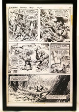 Load image into Gallery viewer, Swamp Thing #10 pg. 13 by Bernie Wrightson 11x17 FRAMED Original Art Poster DC Comics