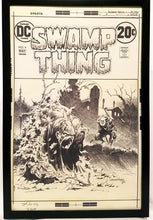 Load image into Gallery viewer, Swamp Thing #4 by Bernie Wrightson 11x17 FRAMED Original Art Poster DC Comics