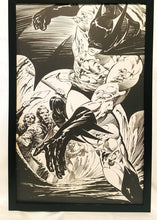 Load image into Gallery viewer, Batman the Cult by Bernie Wrightson 11x17 FRAMED Original Art Poster DC Comics