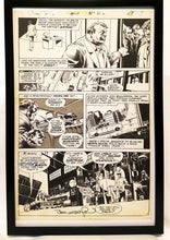 Load image into Gallery viewer, Swamp Thing #7 pg. 7 by Bernie Wrightson 11x17 FRAMED Original Art Poster DC Comics