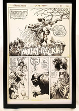 Load image into Gallery viewer, Swamp Thing #5 pg. 20 by Bernie Wrightson 11x17 FRAMED Original Art Poster DC Comics