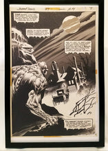 Load image into Gallery viewer, Swamp Thing #4 pg. 4 by Bernie Wrightson 11x17 FRAMED Original Art Poster DC Comics