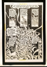 Load image into Gallery viewer, Swamp Thing #8 pg. 17 by Bernie Wrightson 11x17 FRAMED Original Art Poster DC Comics