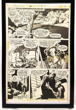 Load image into Gallery viewer, Swamp Thing #6 pg. 4 by Bernie Wrightson 11x17 FRAMED Original Art Poster DC Comics